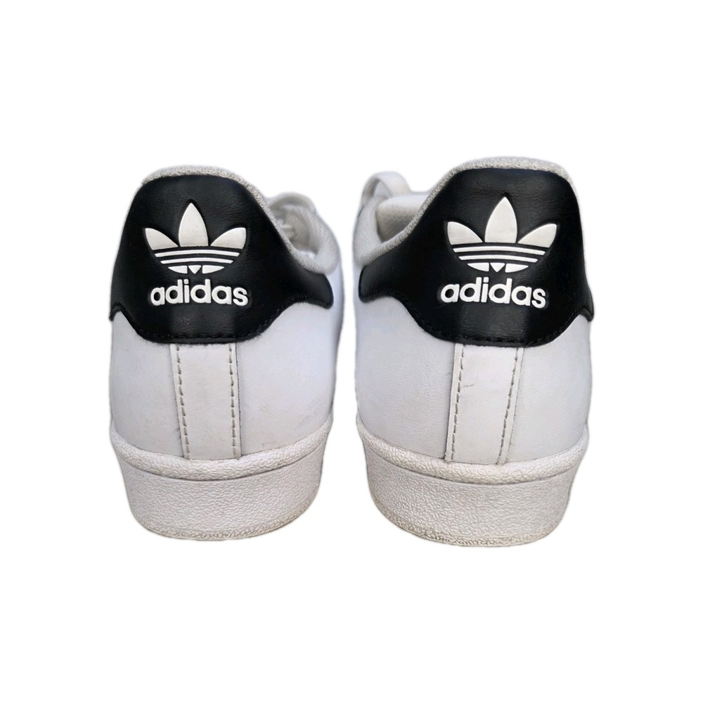 Women's Adidas Superstar Shoe C77153 White Size 7.5 Black Stripes 7 1/2 EUC. - Picture 6 of 9